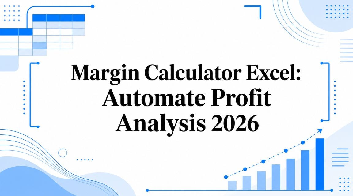 Margin Calculator Excel: Automate Profit Analysis 2026