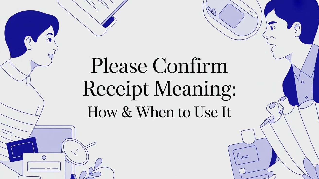 Please Confirm Receipt Meaning: How & When to Use It