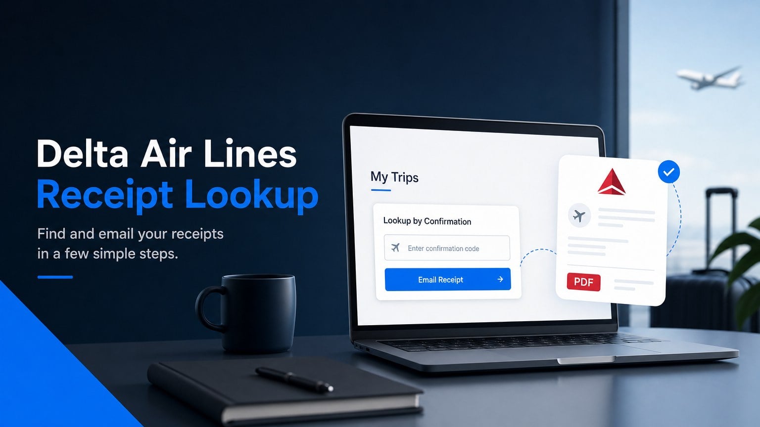 Delta Receipt Lookup: Flights, Bags, PDF & Email