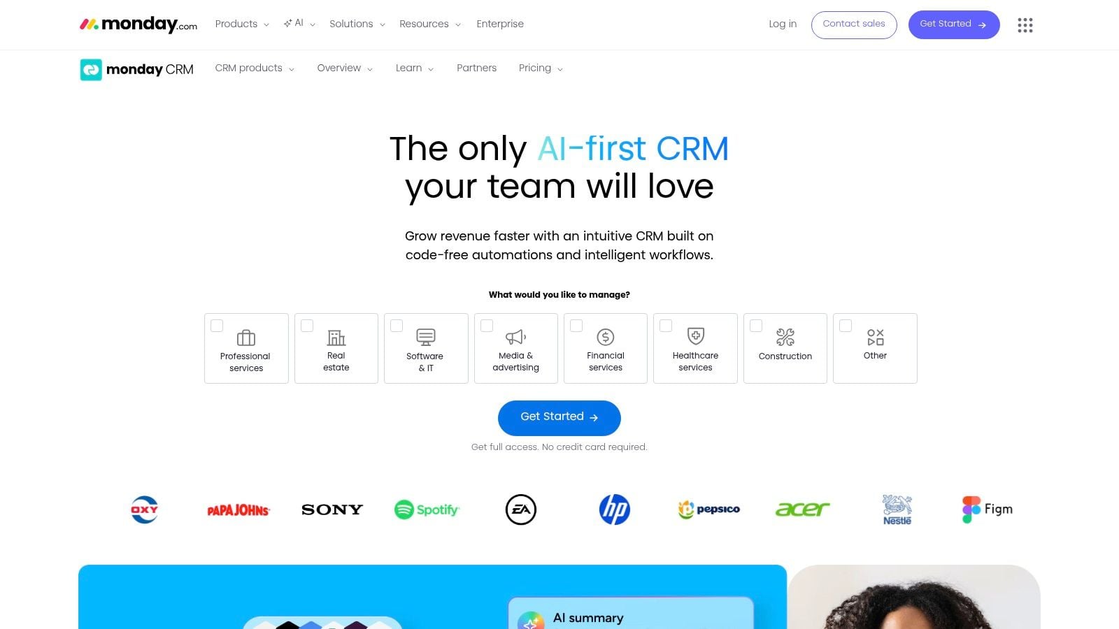 monday sales CRM
